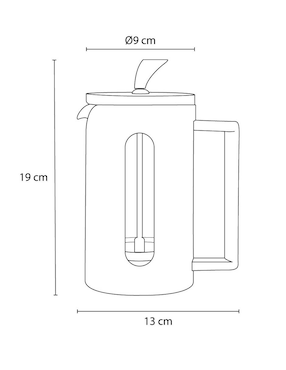 Prensa francesa Crown Baccara de borosilicato