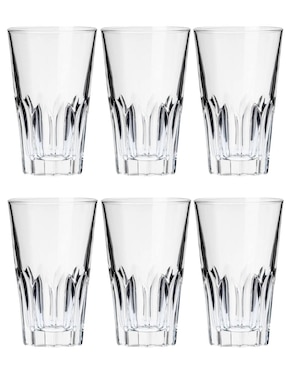 Vaso highball Borgonovo Graal de vidrio con 6 piezas