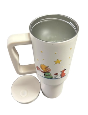 Termo Macarena de acero inoxidable El Principito con tapa rosca 1.2 L