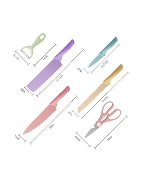 Set de cuchillos Happy Ware 6 piezas