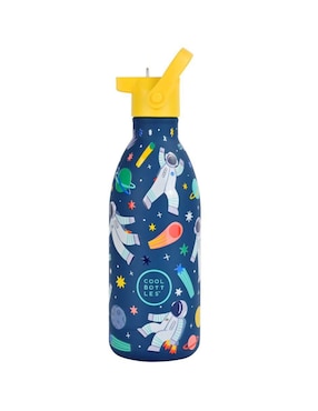 Botella de agua Cool bottles de acero inoxidable Kids galactic ride con tapa rosca 500 ml