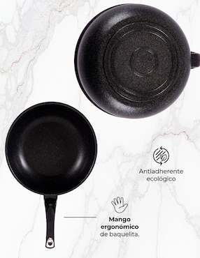 Sartén Wok Queen Sense de mármol
