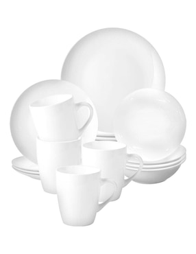 Set vajilla cerrada Red Velvet de porcelana para 4 personas