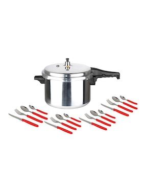 Batería de cocina Ekco Classic de aluminio antiadherente convencional 31 piezas
