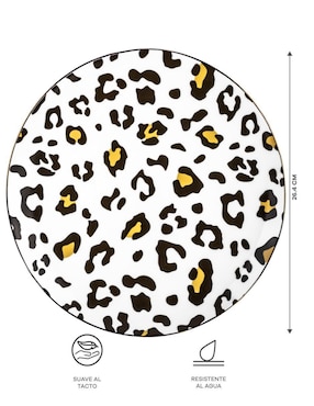 Vajilla cerrada Ideen animal print de cerámica para 6 personas