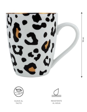 Vajilla cerrada Ideen animal print de cerámica para 6 personas