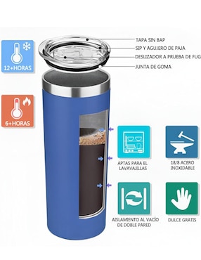 Termo Xtellar con tapa Flip Top 600 ml