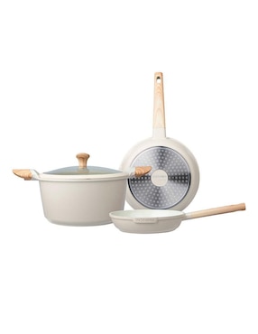 Batería de cocina Vasconia Ceramic de aluminio fundido antiadherente cerámica 9 piezas