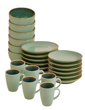 Vajilla cerrada Ideen Vilma de cerámica para 6 personas