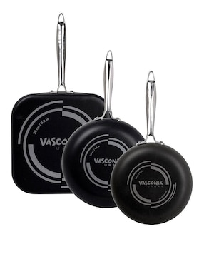 Batería de cocina Vasconia Urban de aluminio antiadherente convencional 6 piezas