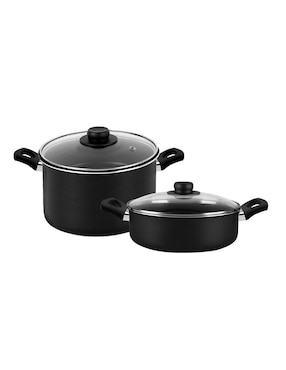Batería de cocina Vasconia Esencial de aluminio antiadherente convencional 10 piezas