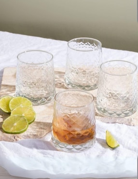 Set de vasos Dof y Highball Stovmex Cairo de vidrio con 12 piezas