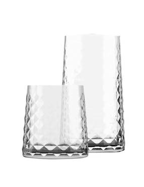 Set de vasos Dof y Highball Stovmex Cairo de vidrio con 12 piezas
