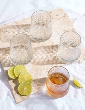 Set de vasos Dof y Highball Stovmex Cairo de vidrio con 12 piezas