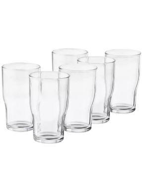 Set de vasos para cerveza Stovmex Munich de vidrio con 6 piezas