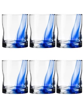 Set de vasos Dof Stovmex Ribbon Colors de vidrio con 6 piezas