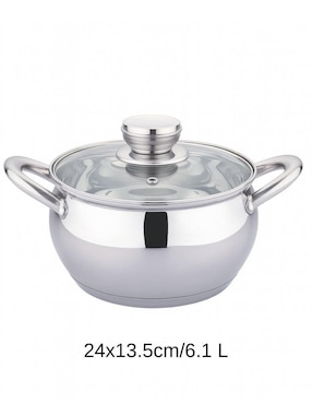 Batería de cocina Haus Roland de acero inoxidable antiadherente combinado 3 piezas