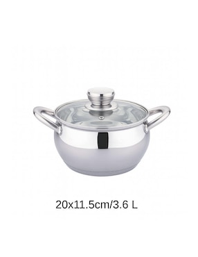 Batería de cocina Haus Roland de acero inoxidable antiadherente combinado 3 piezas