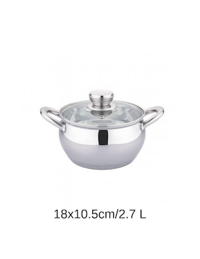 Batería de cocina Haus Roland de acero inoxidable antiadherente combinado 3 piezas