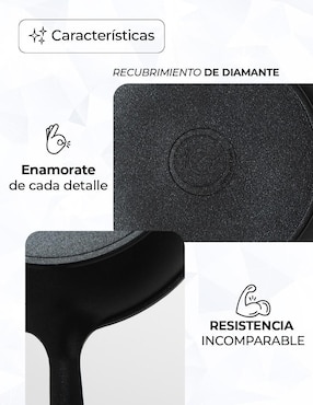 Sartén Queen Sense DIAMANTE de aluminio anodizado