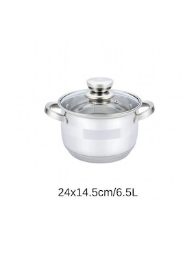 Batería de cocina Haus Roland de acero inoxidable antiadherente combinado 8 piezas