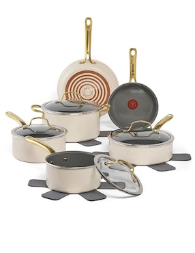 Batería de cocina T-Fal de cerámica 13 piezas