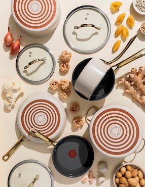 Batería de cocina T-Fal de cerámica 13 piezas