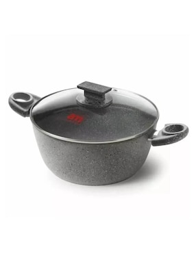 Batería de cocina Accademia Mugnano Cuore di pietra de aluminio forjado antiadherente minerales naturales 4 piezas