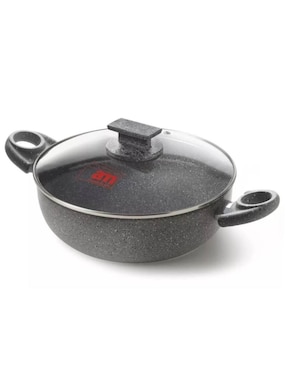 Batería de cocina Accademia Mugnano Cuore di pietra de aluminio forjado antiadherente minerales naturales 4 piezas