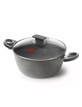 Batería de cocina Accademia Mugnano Cuore di pietra de aluminio forjado antiadherente minerales naturales 4 piezas