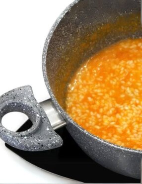 Batería de cocina Accademia Mugnano Cuore di pietra de aluminio forjado antiadherente minerales naturales 4 piezas