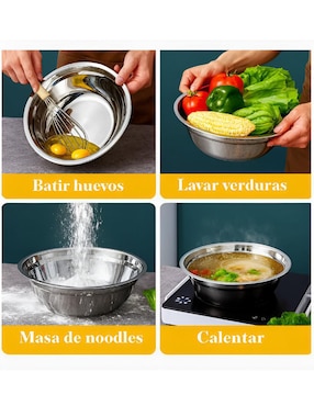 Set bowl Xtellar 6 piezas de acero inoxidable