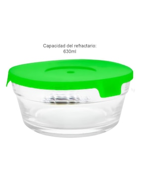 Set de contenedor para refrigerador Xtellar de vidrio 5 piezas