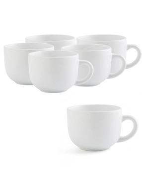Set de tazas redondas Stovmex Jumbo 6 piezas