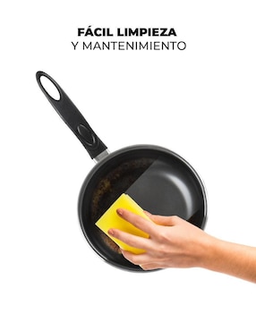 Set de sartenes Queen Sense LOVE COOK de aluminio anodizado 3 piezas