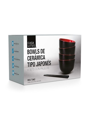 Set bowl Casa Litus 4 piezas de cerámica