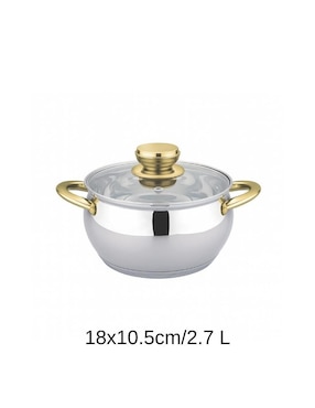Batería de cocina Haus Roland de acero inoxidable antiadherente combinado 6 piezas