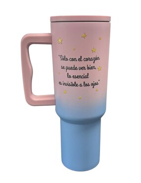 Termo Macarena Brand de acero inoxidable El Principito con tapa rosca 887 ml