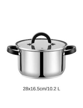 Batería de cocina Haus Roland de acero inoxidable antiadherente combinado 3 piezas