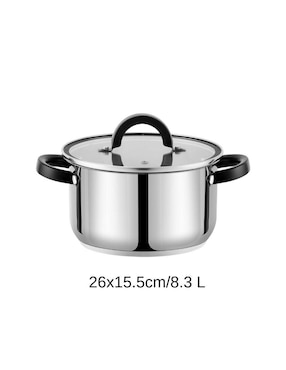 Batería de cocina Haus Roland de acero inoxidable antiadherente combinado 3 piezas