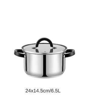 Batería de cocina Haus Roland de acero inoxidable antiadherente combinado 3 piezas