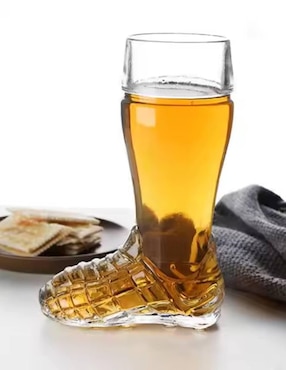 Vaso para cerveza Stovmex Soccer de vidrio con 4 piezas