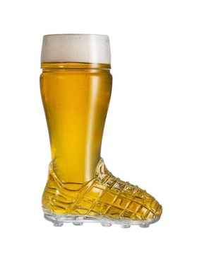 Vaso para cerveza Stovmex Soccer de vidrio con 4 piezas