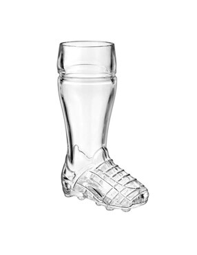Vaso para cerveza Stovmex Soccer de vidrio con 4 piezas