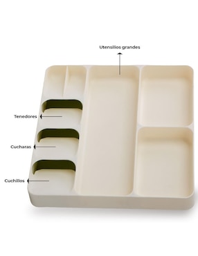 Organizador de utensilios cocina Queen Sense cubiertos
