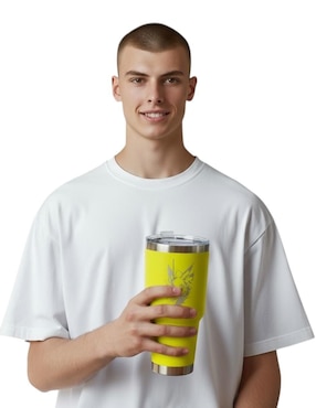 Termo Luxo MX de acero inoxidable Pikachu collection con tapa push pull 887 ml