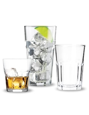 Set de vasos Stovmex London de vidrio con 18 piezas
