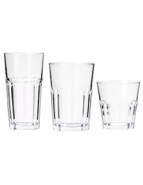 Set de vasos Stovmex London de vidrio con 18 piezas