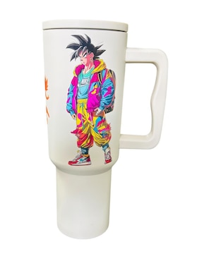 Termo Macarena Brand de acero inoxidable goku con tapa rosca 1.2 L
