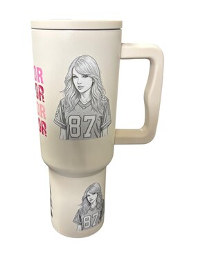 Termo Luxo MX de acero inoxidable Taylor Swift con tapa rosca 1.2 L